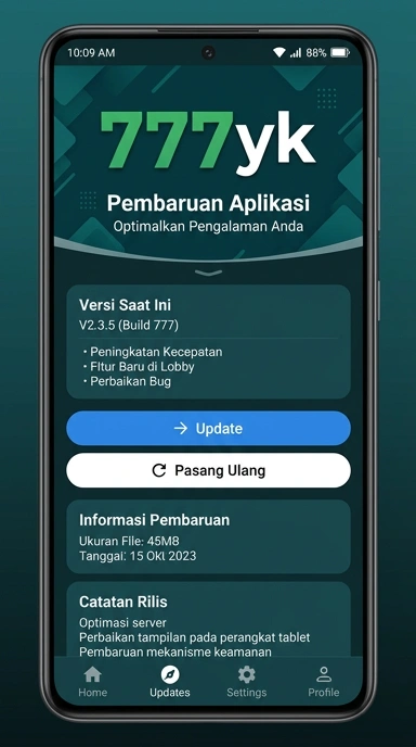 Riwayat Versi 777yk untuk Pengguna Android