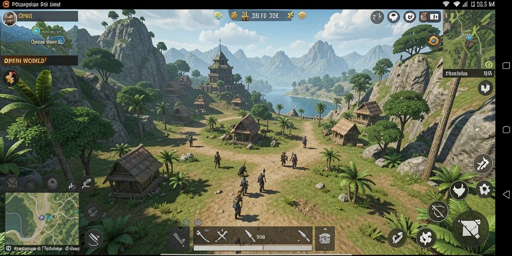 Tampilan antarmuka menarik dari game N06 dengan fitur Open World.