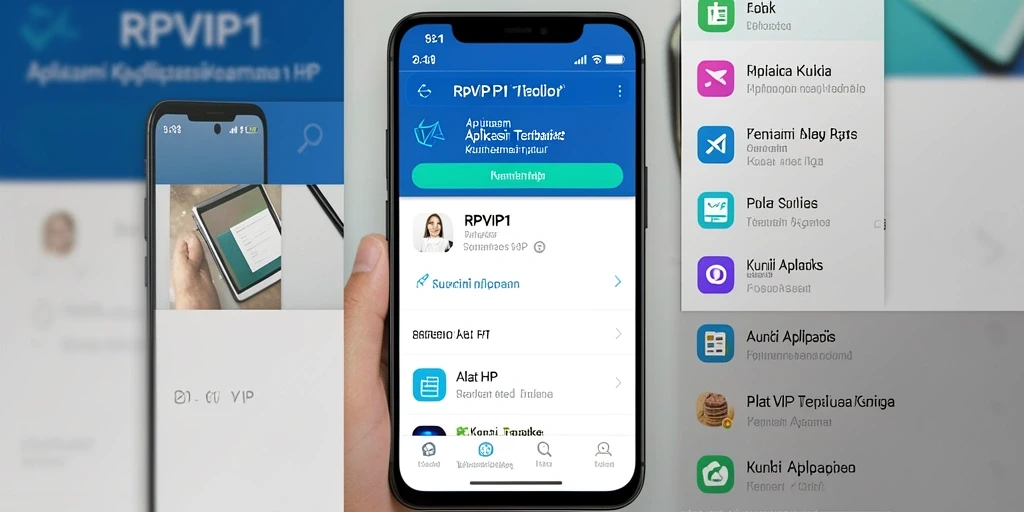 Tampilan antarmuka RPVIP1 dalam mengunci aplikasi secara efektif.
