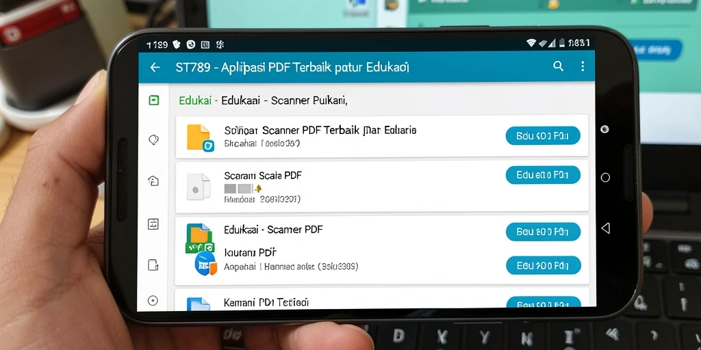 Tampilan antarmuka ST789 yang memudahkan dalam menggunakan fungsi Scanner PDF.